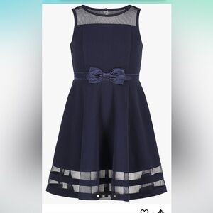 NWT Calvin Klein Girls' Sleeveless Party Dress, Fit and Flare Silhouette  14.5